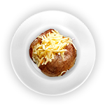 Baked Potato With Cheddar Cheese 