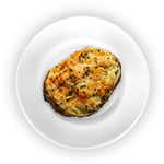 Baked Potato With Cheese & Pineapple 